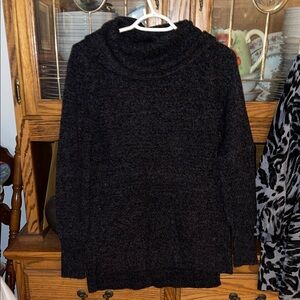 DKNY Black Cowl Neck Sweater